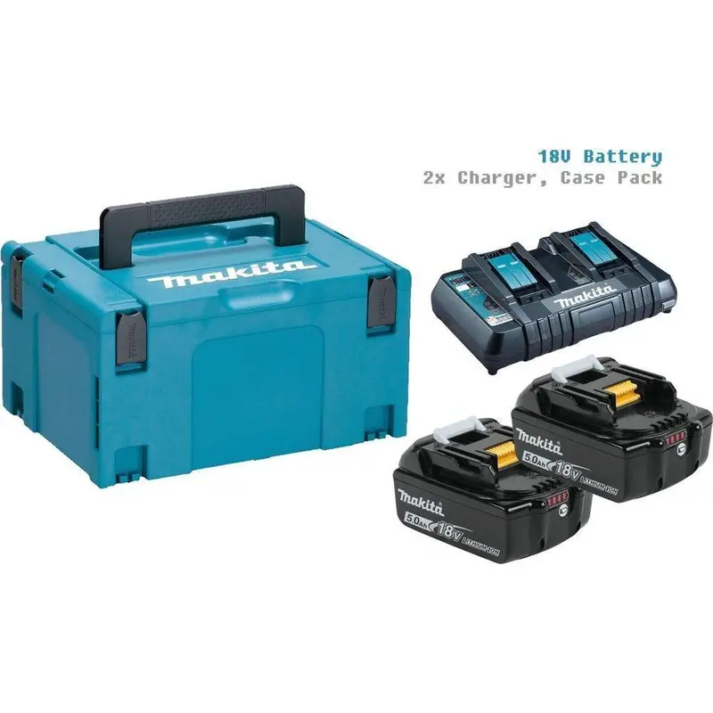 Makita Mkp3Pt182 18V Lxt Power Source Kit – 5.0Ah Battery & Charger Bundle 1