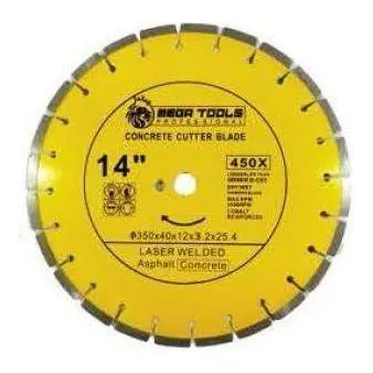 Megatools Mccb01 14" Laser-Welded Concrete Saw Blade – Enhanced Durability 1