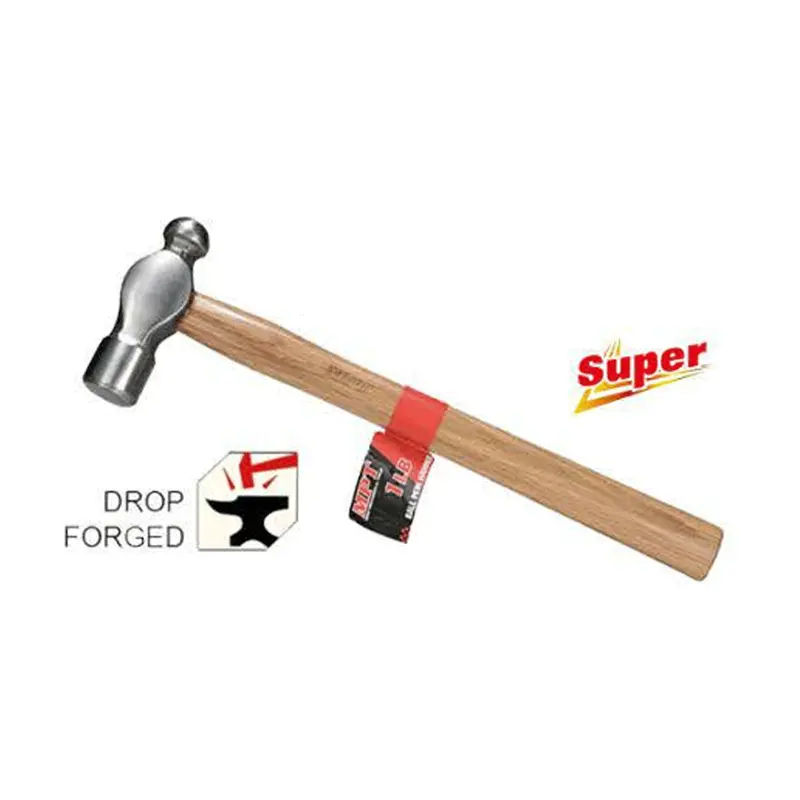 Mpt Ball Pein Hammer – 500G Head With Shock-Absorbing Wooden Handle 1