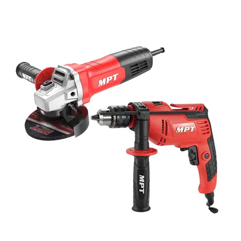Mpt Mptk02-Eco 2-In-1 Angle Grinder And Impact Drill Combo Kit 1