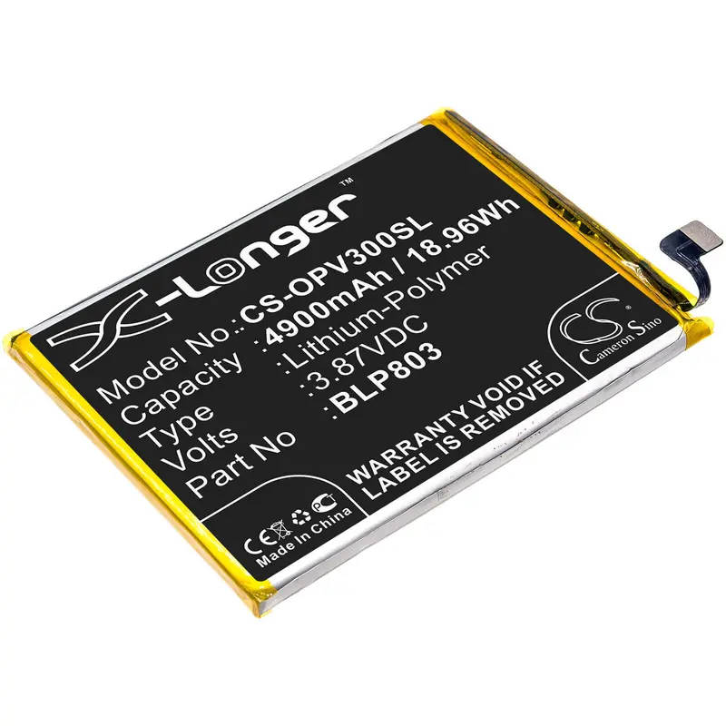 Oppo & Realme Smartphone Battery – 3.87V 4900Mah Li-Polymer (Blp803, Realme V3) 1