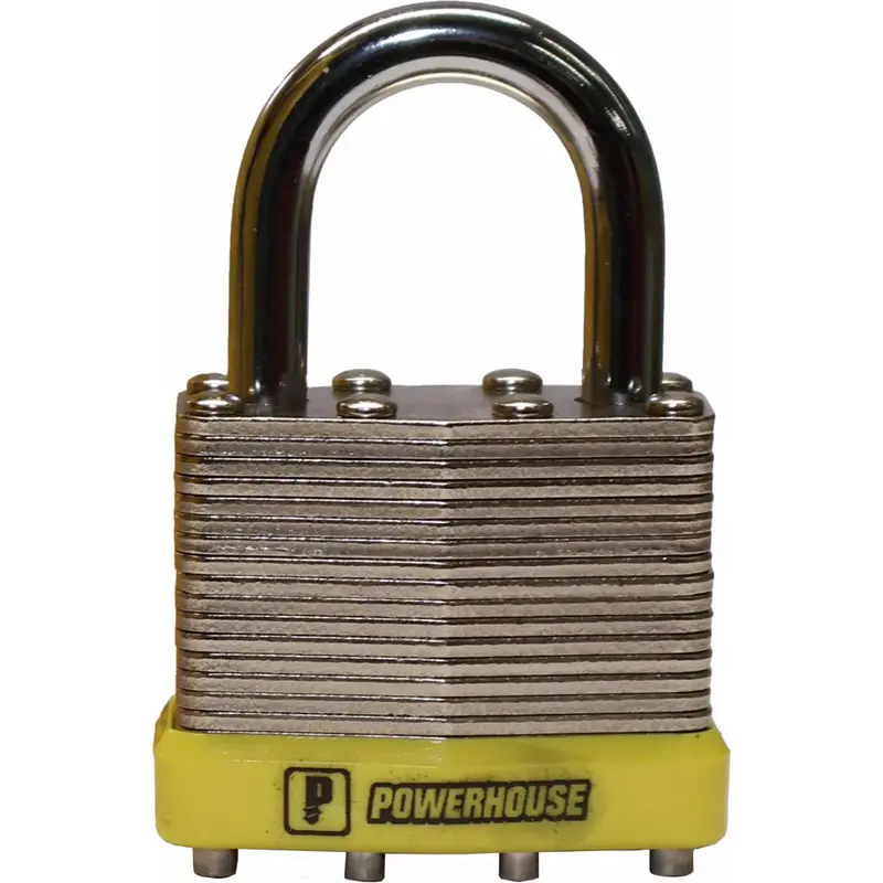 Powerhouse Ph-Lspl Laminated Steel Padlock – Short-Shackle Security Lock 1