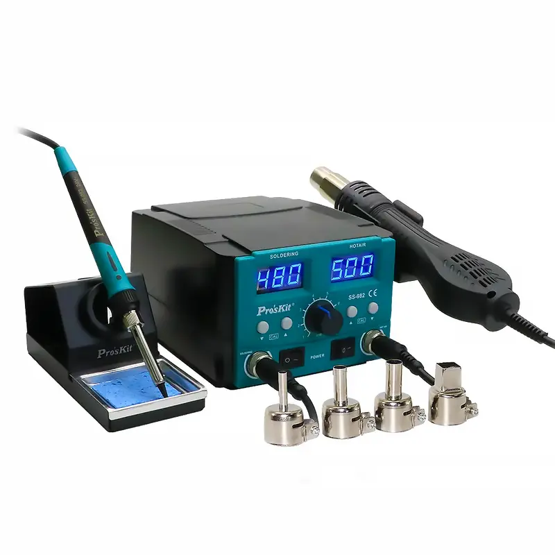 Pro'Skit Ss-982B Advanced Smd Rework Station With Hot Air & Soldering 1