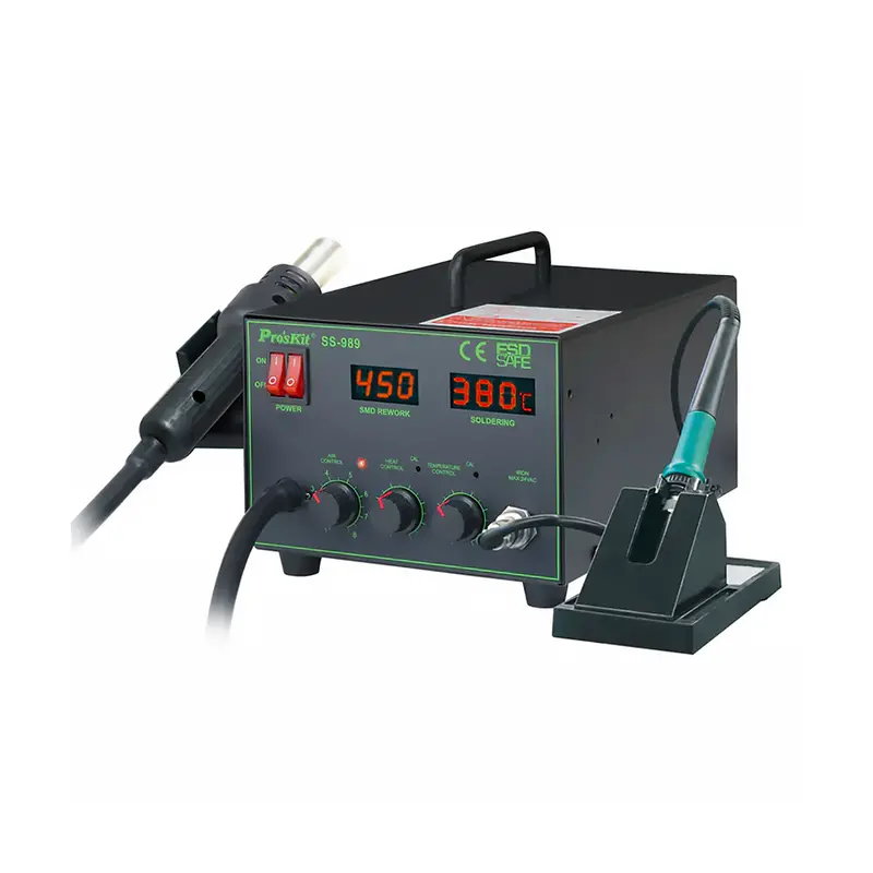 Pro'Skit Ss-989B Dual-Function Smd Hot Air Rework & Soldering Station 1