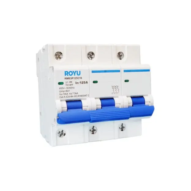 Royu 10Ka 3-Pole Din Rail Miniature Circuit Breaker (4.5 Modules) 2