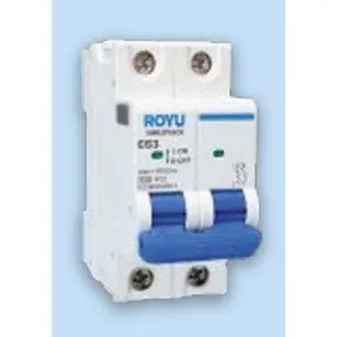 Royu 6Ka 2-Pole Din Rail Miniature Circuit Breaker (2 Modules) 1