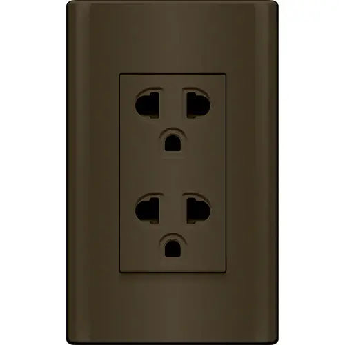 Royu Plano Dark Gray Duplex 15A Grounded Shuttered Socket (Md913/Dg) 1