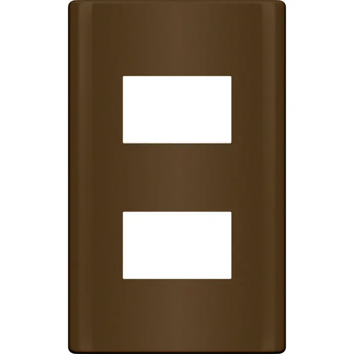 Royu Plano Dark Wood 2-Gang Decorative Cover Plate (Rmp2/Dw) 1