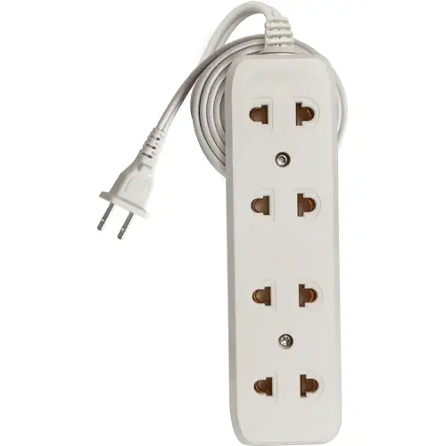 Royu Redec104 4-Gang Universal Power Socket – 10A, 4-Meter Cord 1