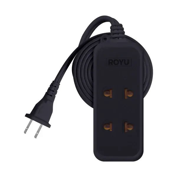 Royu Redec113 3-Gang Universal + Flat-Pin Extension Cord (3M) 2