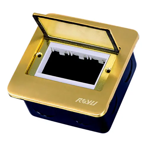 Royu Rwf60 Wide Square Floor Box – Window-Opening Style With Full Fixture 1