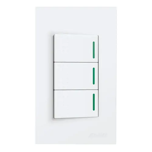 Royu Wide Series 3-Gang 10A Switch With Reflector (Wd515) 1