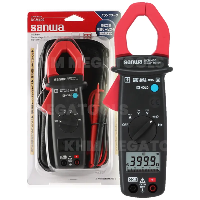 Sanwa Dcm400 Ac Digital Clamp Meter With True Rms Testing 1