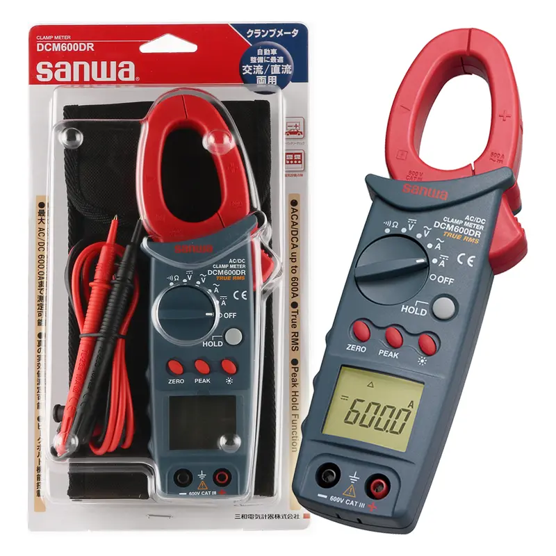 Sanwa Dcm600Dr True Rms Clamp Meter – Ac/Dc 600A Digital Tester 1