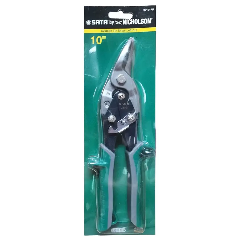Sata 93101Pp 10" Left-Cut Aviation Snips For Sheet Metal 1