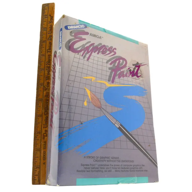 Sealed Amiga Graphics Software: Enhanced Express Paint – Factory-Shrinkwrapped Computer Art Program 1