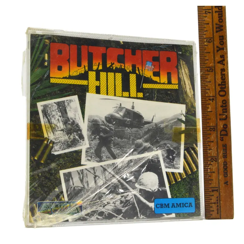 Sealed Commodore Amiga Game 'Butcher Hill' By Gremlin – 1989 Release, Highly Collectible 1