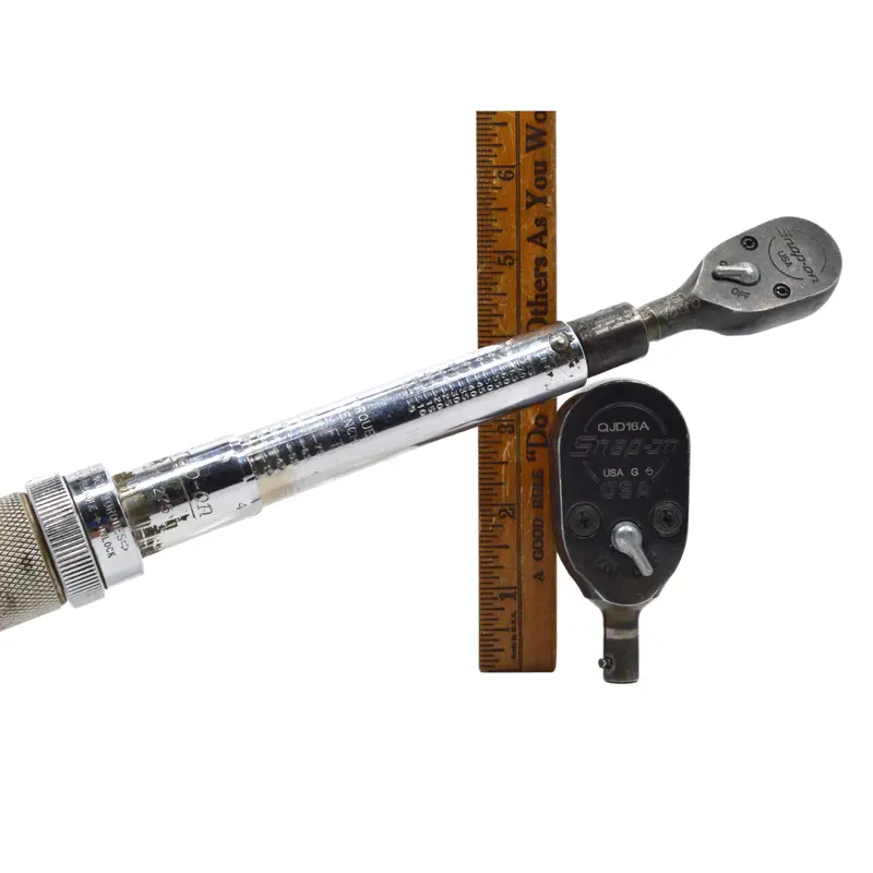 Snap-On Interchangeable Head Ratchet Torque Wrench Kit – Qjij275 With Qjd16A And Qjd12A Adapters 1