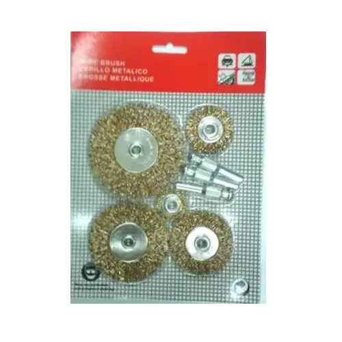 Solinnflex 8801 5-Piece Wheel Wire Brush Set – Detachable Arbor 1