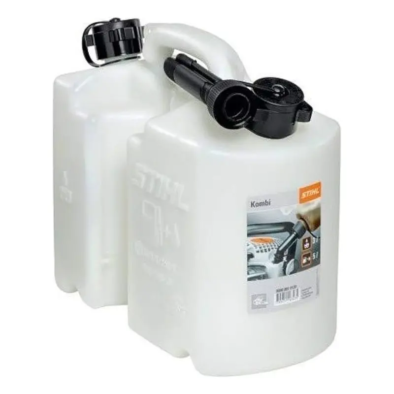 Stihl Combi-Canister: Dual-Chamber Transparent Fuel & Oil Container 1