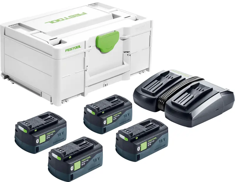 Sys 18V Energy Kit: 4X5.0Ah Batteries + Tcl6Duo Charger – Us Bundle 1