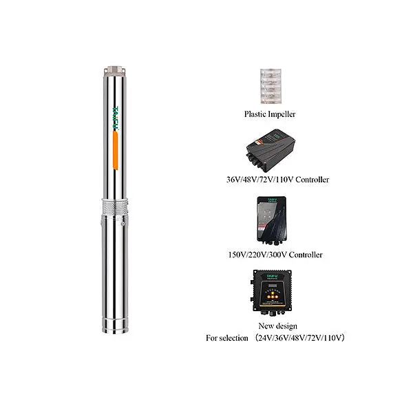 Taifu 3-Inch Hybrid Solar-Powered Deep Well Submersible Pump 1