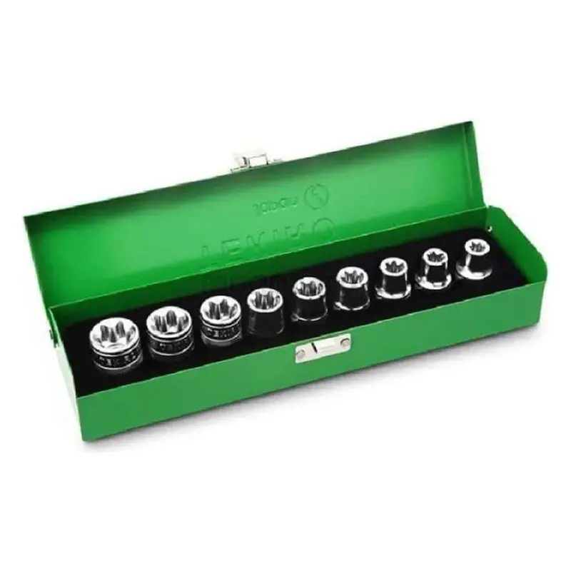 Tekiro Sc-Sa0634 1/2" Drive Star (Torx) Socket Set – 9-Piece 1