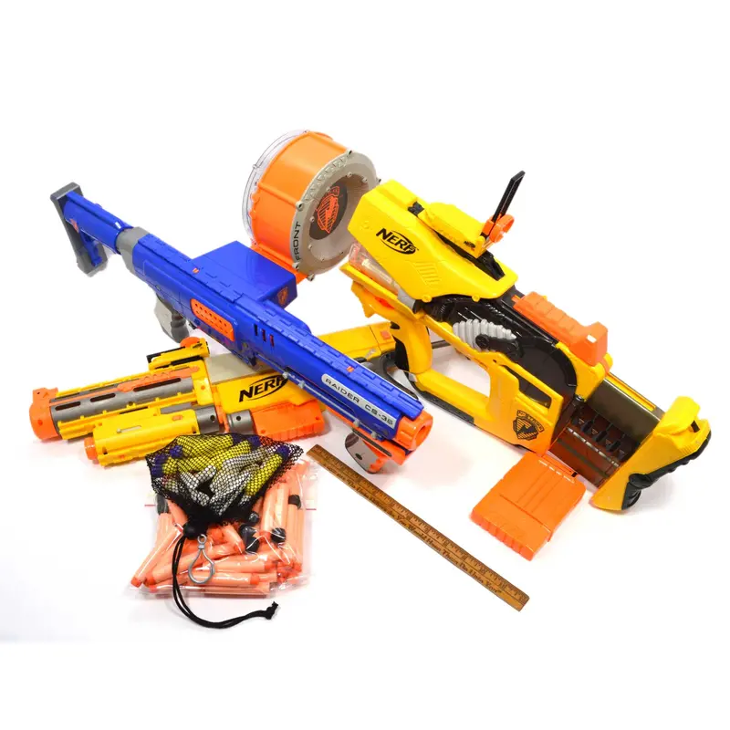 Tested Nerf Raider Cs-35 & Recon Combo Lot – Firefly Darts, 86 Rounds, And Additional Accessories 1