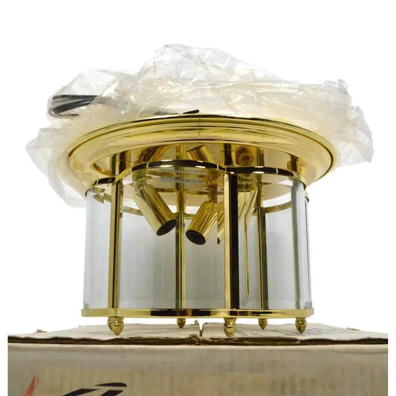 Thomas Lighting Sl-8403-1 Three-Light Brass Ceiling Fixture – Open-Box New 1