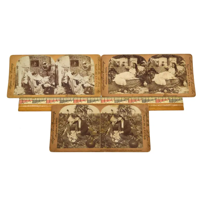 Three Love-Themed Stereoviews – Keystone View Cards From The Late 19Th Century 1