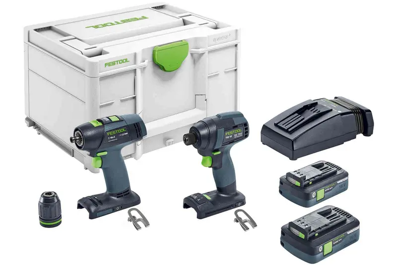 Tid 18 Hpc 4.0 Cordless Impact Driver And Drill Combo Set 1