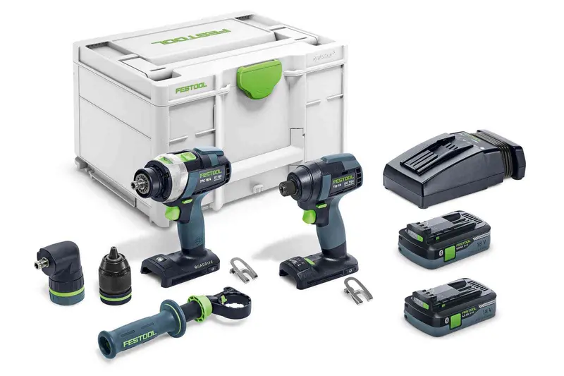 Tid 18 Hpc I-Set & Tpc 18/4 Cordless Drill Combo Kit 1