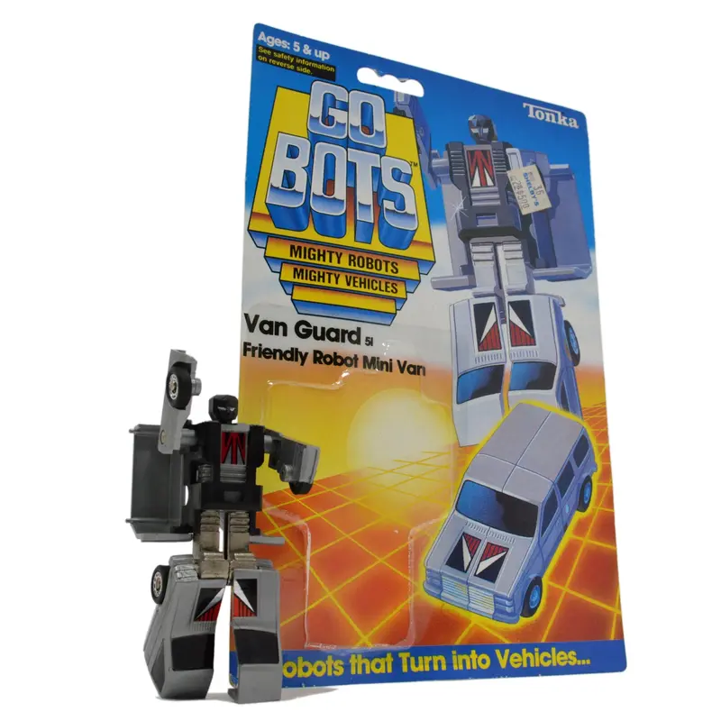 Tonka Gobots Van Guard #51 – Mini Van Robot Figure With Authentic Card-Back Display 1