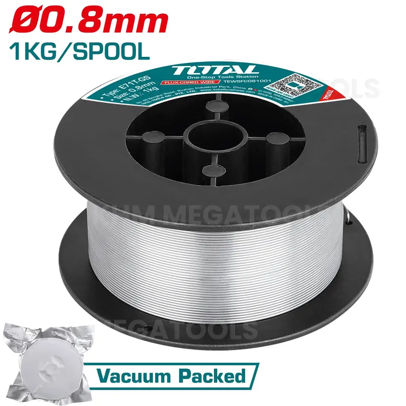 Total Tewsfc081001 Flux-Cored Welding Wire – 0.8Mm Diameter, 1Kg Spool 1