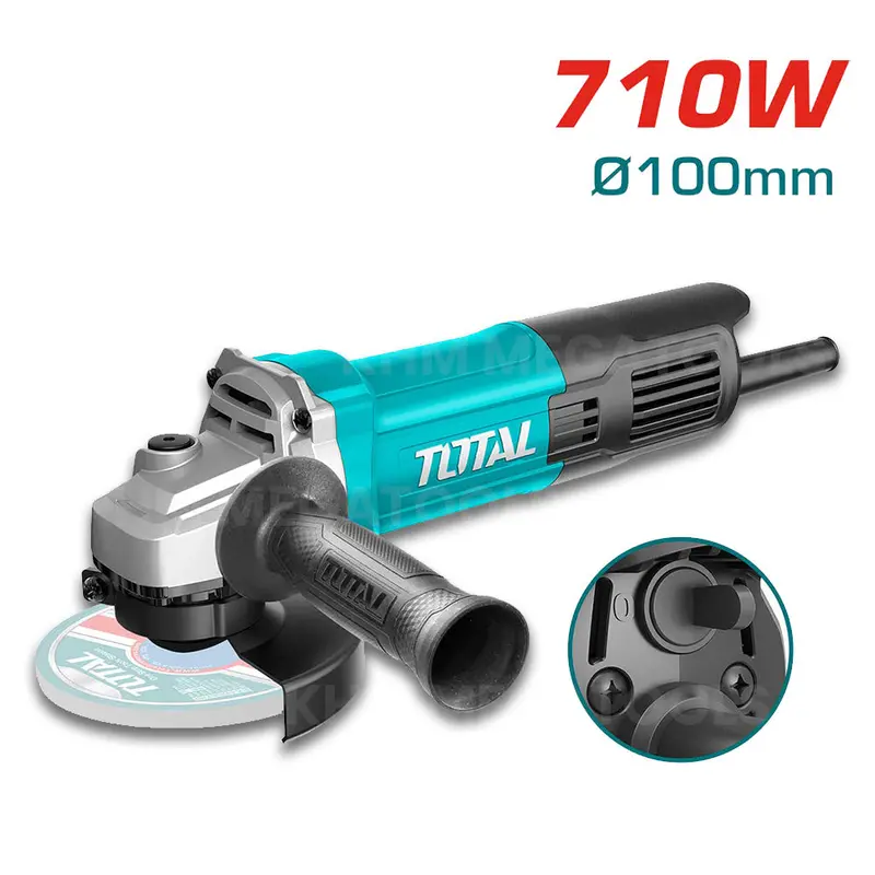 Total Tg10710076Up 4-Inch Angle Grinder – 710W Output 1