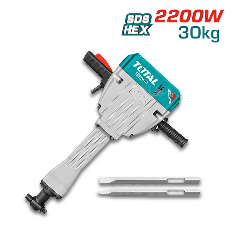 Total Th220502 220W Electric Demolition Hammer – Compact Breaker For Light Jobs 1