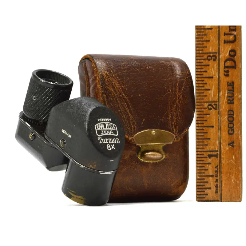 Vintage Carl Zeiss Jenoptem 8× Monocular In Genuine Leather Carrying Case 1