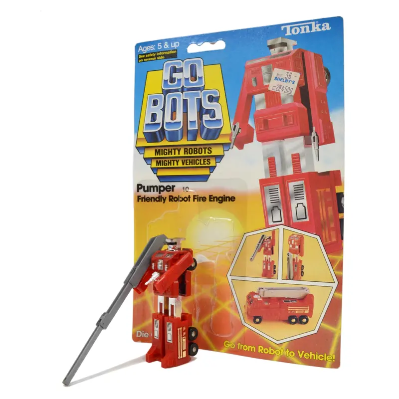 Vintage Tonka Gobots Pumper #10 Fire Engine Hero Robot With Original Packaging 1