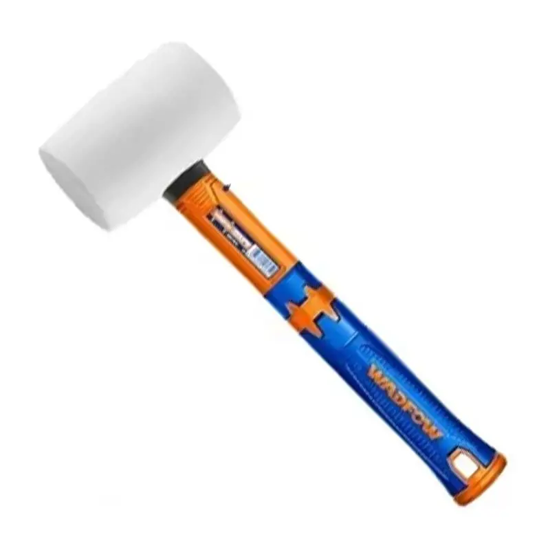 Wadfow 16 Oz Ergonomic Rubber Hammer With Fiberglass Shaft 1