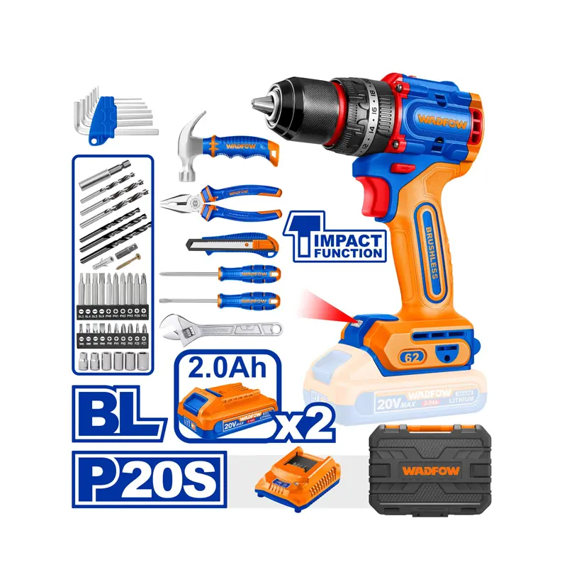 Wadfow 91-Piece Cordless Tool Set – Wdt4B91 1
