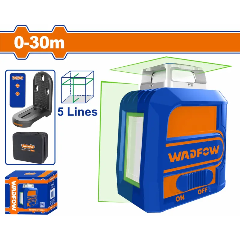 Wadfow Green Laser Self-Leveling Line Projector – Model Wle2M05 1