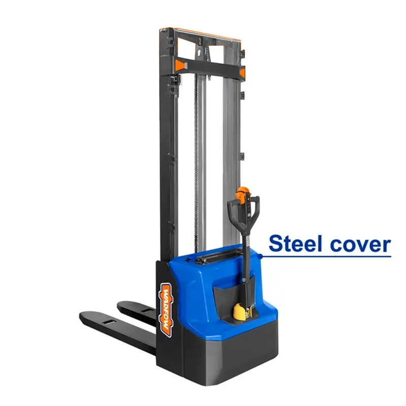 Wadfow Wnklr Electric Stacker – 1.2-Ton Lift Height, Compact Warehouse Solution 1