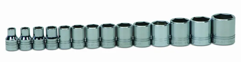 Wss-14Hrc 12-Piece 1/2-Inch Drive Shallow 6-Point Socket Set 1