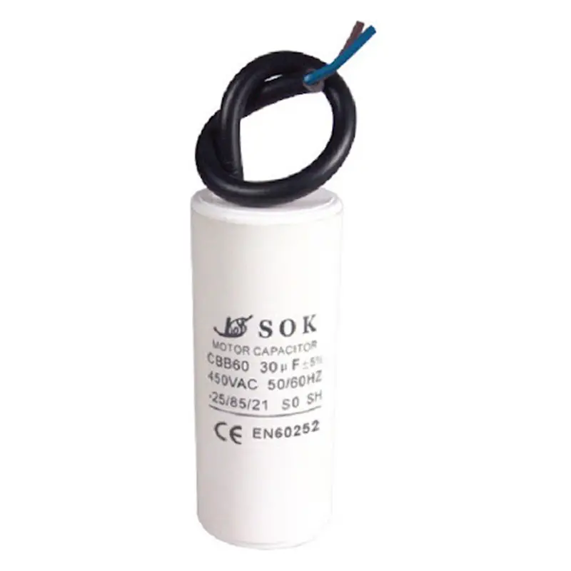 Yamata 450V Run Capacitor With Integrated Lead Wires 1
