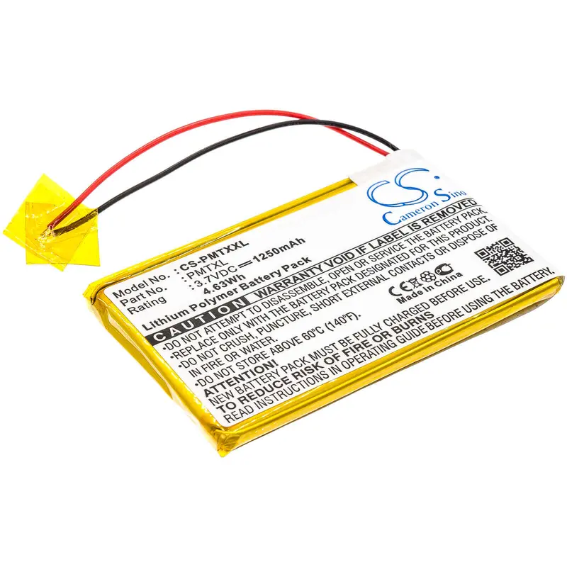 1250Mah Li-Polymer Replacement Battery For Palm And Tungsten Tx Pdas (3.7V, 4.63Wh) 1