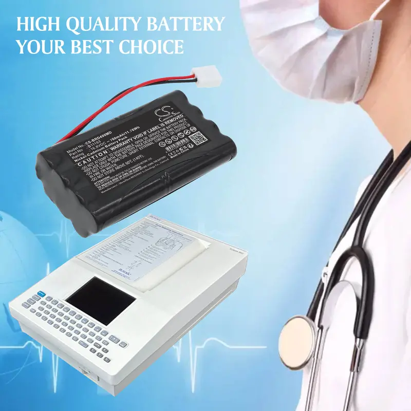 16.8V 700Mah Ni-Cd Medical Battery For Burdick 5834, 4I Ekg, And 400 Series Devices (11.76Wh) 1