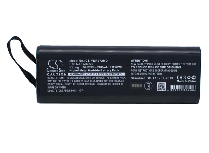2100Mah Ni-Mh Battery For Yokogawa Aq7270 And Aq7275 Optical Test Equipment (10.8V, 22.68Wh) 1