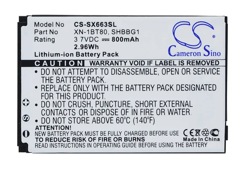 3.7V 800Mah Li-Ion Battery For Softbank P15, 816Sh & 920Sh Smartphones – 2.96Wh 1