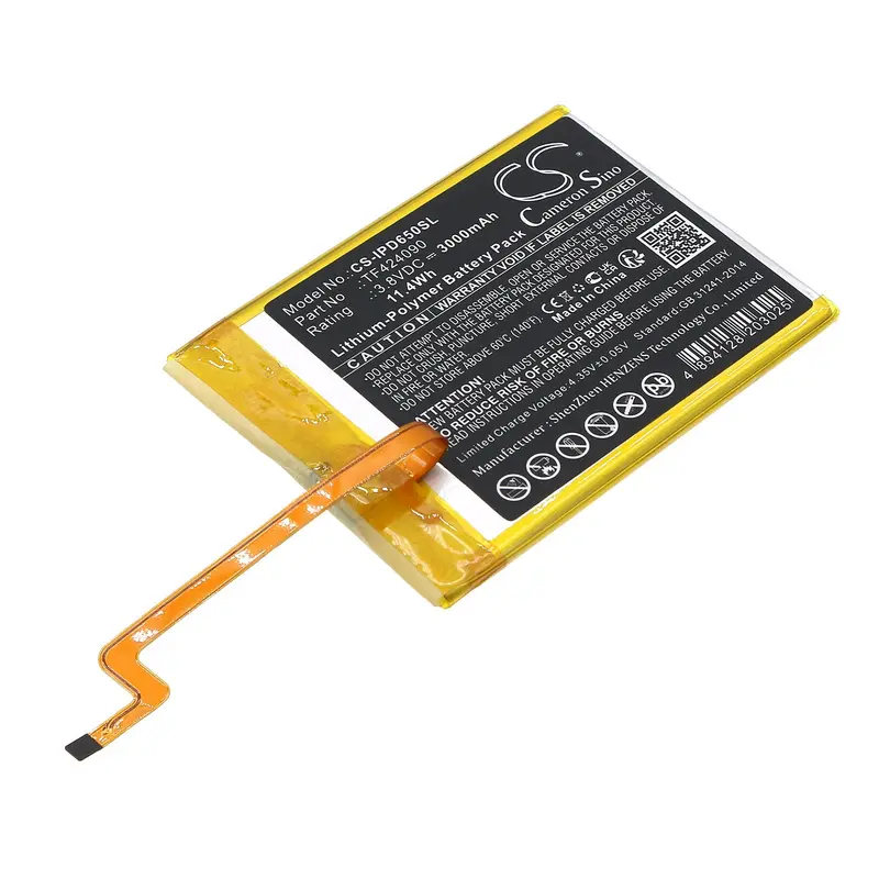 Apple Ipod Video (5Th/5.5Th Gen) Replacement Battery – 3.8V Li-Polymer 3000Mah (11.4Wh), Model Tf424090 1