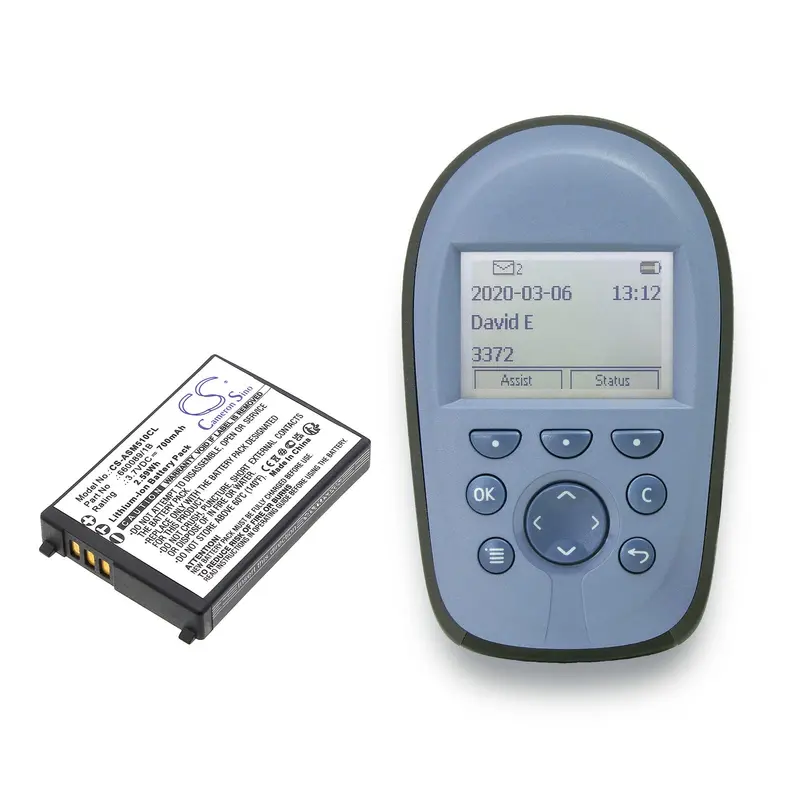 Ascom 660089/1B Cordless Phone Battery – 3.7V 700Mah Li-Ion (51 Advanced, A51, 2.59Wh) 1